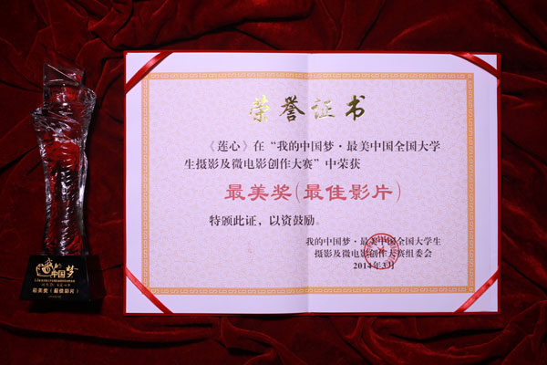 影视系《莲心》《瑶寨村官》荣获第二届全国大学生微电影创作大赛“最美奖”
