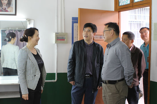 省文化厅厅长朱建纲来我院视察