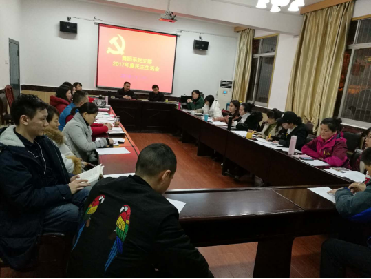 舞蹈系党支部召开2017年度民主生活会