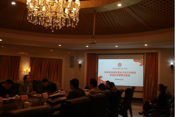 省纪委驻省文化厅纪检组来我院督查指导