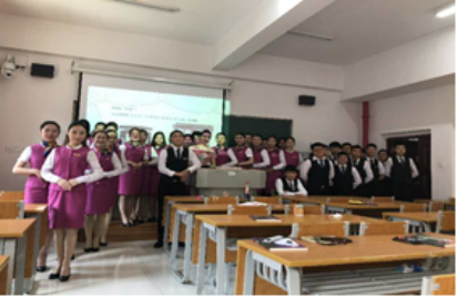 文化旅游系开展空乘专业职业技能抽查测试