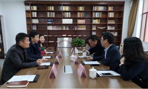 湖南图书馆领导来我院洽谈开办分馆事宜